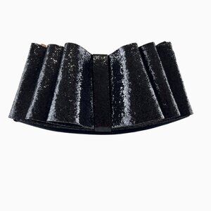 Black Glitter Bow Velvet Shimmering Fairy Princess Evening Bag Ted Baker London